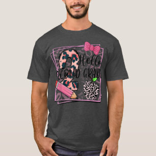 Camiseta Hello Second Grade Pink Leopard 2nd Grade Back To