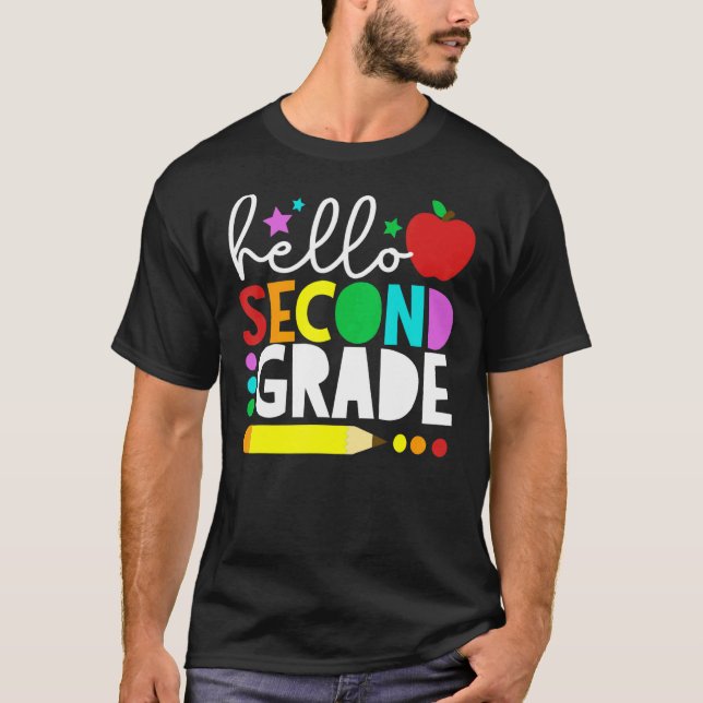 Camiseta Hello Second Grade Team 2nd Grade Back to School T (Anverso)