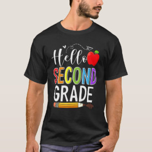 Camiseta Hello Second Grade Team 2nd Grade Teacher Back To