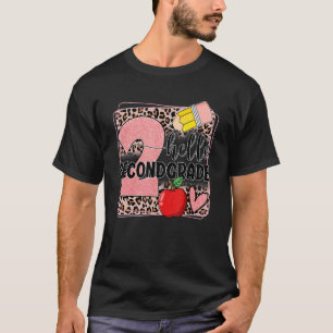 Camiseta Hello Second Grado Leopard Print 2º Grado Back to