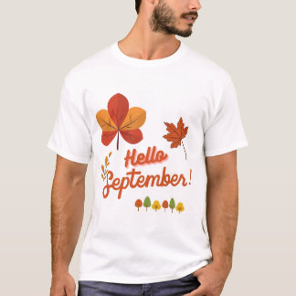 CAMISETA HELLO SEPTEMBRE BIENVENIDA OTOÑO