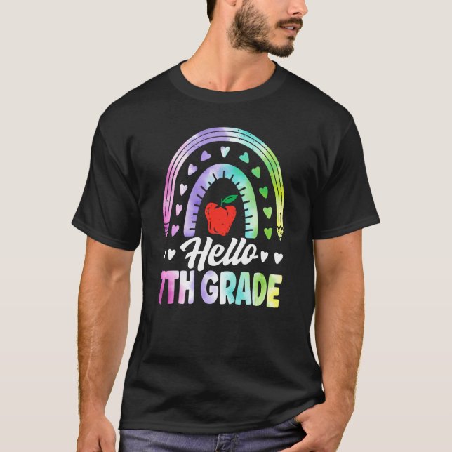 Camiseta Hello Seventh Grade Back To School 7th Grade Squad (Anverso)