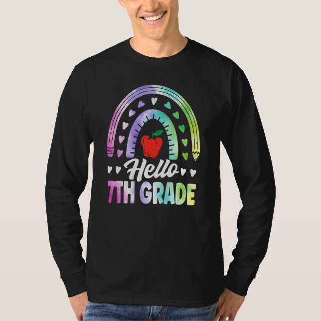 Camiseta Hello Seventh Grade Back To School 7th Grade Squad (Anverso)