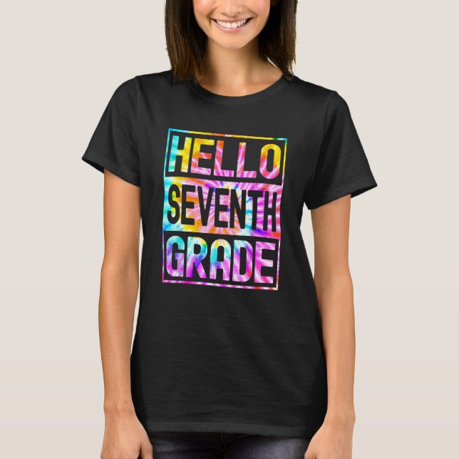Camiseta Hello Seventh Grade Back to School 7th Grade Teach (Anverso)