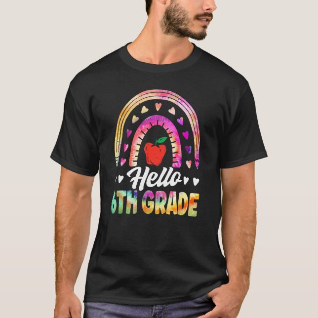 Camiseta Hello Sixth Grade Back To School 6th Grade Squad T (Anverso)