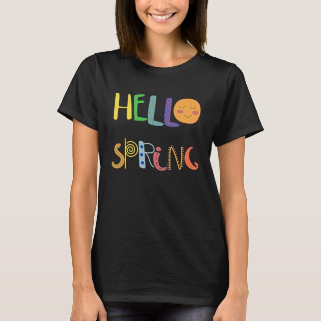 Camiseta Hello Spring Fun Happy Spring (Anverso)