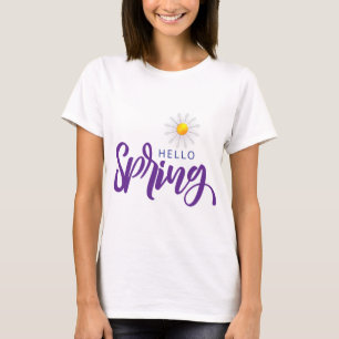 Camiseta hello spring hola primavera