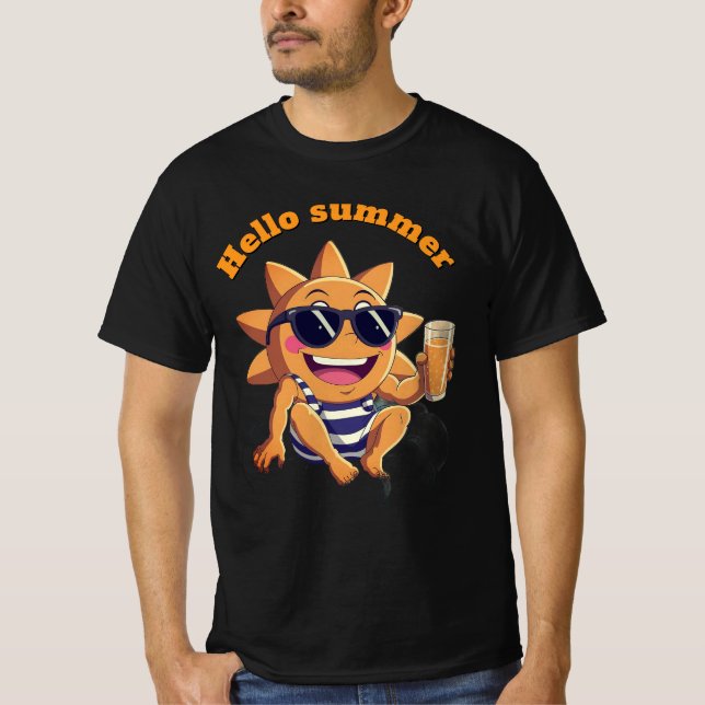 Camiseta Hello summer  baby bodysuit (Anverso)