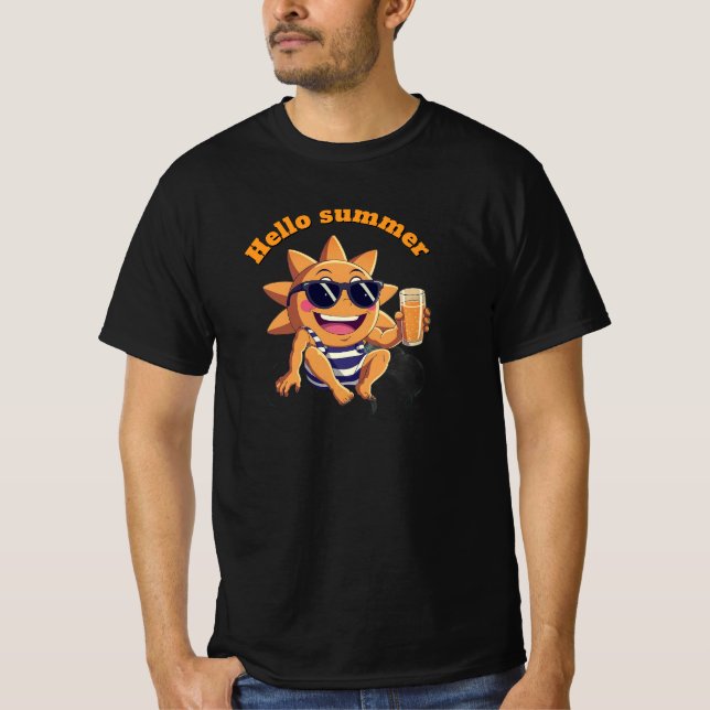 Camiseta Hello summer  baby bodysuit (Anverso)