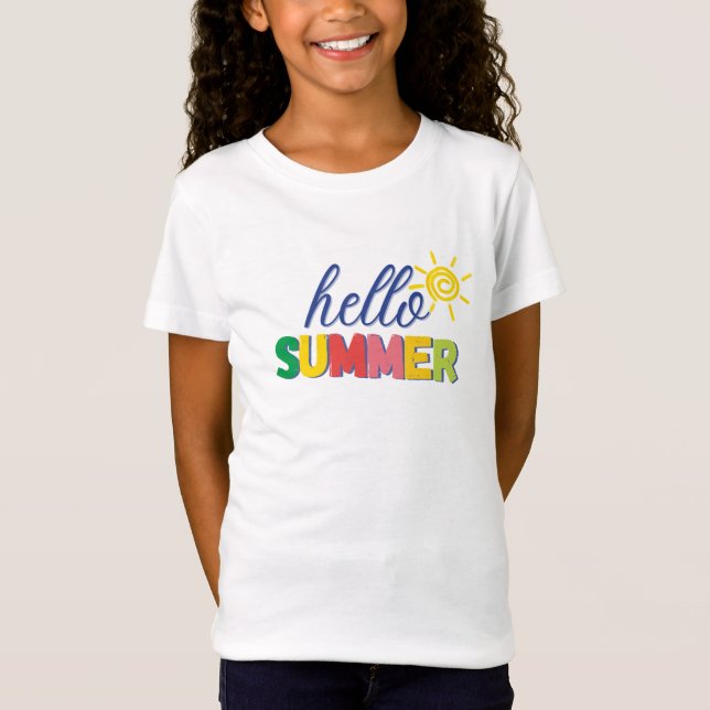 Camiseta "hello summer" t-shirt (Anverso)