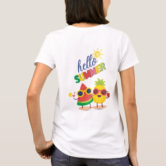Camiseta "Hello summer" t-shirt (Reverso)