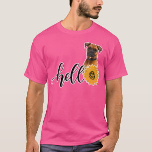 Camiseta Hello Sunflower Boxer
