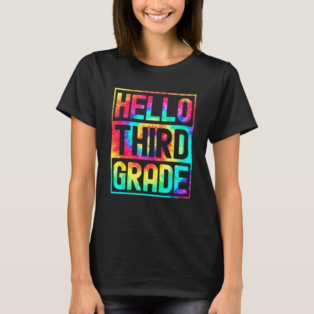 Camiseta Hello Third Grade Back to School 3rd Grade Teacher (Anverso)