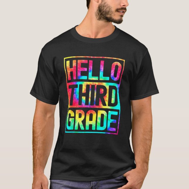 Camiseta Hello Third Grade Back to School 3rd Grade Teacher (Anverso)