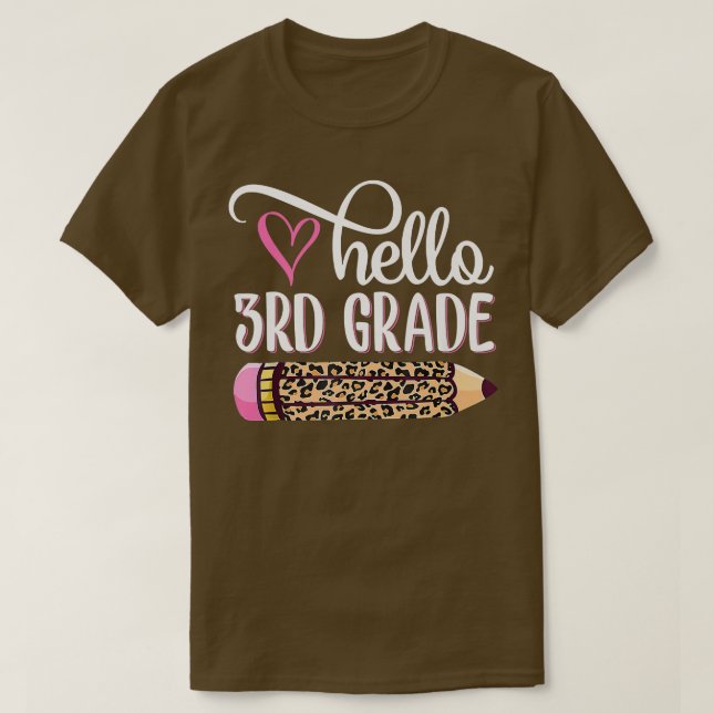 Camiseta Hello Third Grade Team 3rd Grade Back to School Te (Diseño del anverso)