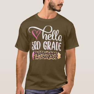 Camiseta Hello Third Grade Team 3rd Grade Back to School Te