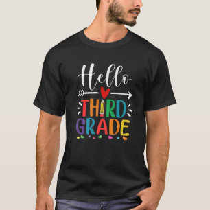 Camiseta Hello Third Grade Team 3Rd Grade Back To School Te
