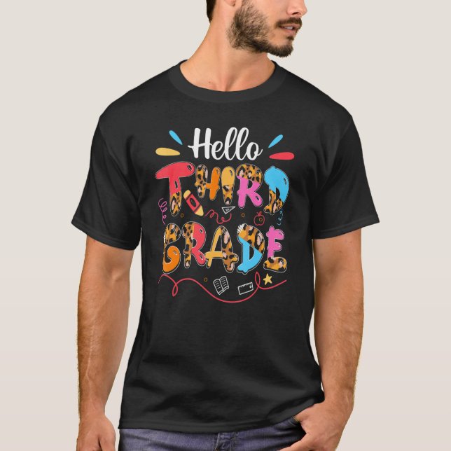Camiseta Hello Third Grade Team 3rd Grade Teacher Back To S (Anverso)