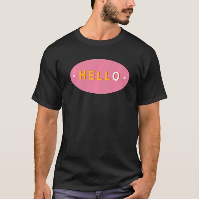 Camiseta HELLO Vintage (Anverso)