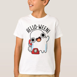 Camiseta Hello-ween Funny Ghost Pun