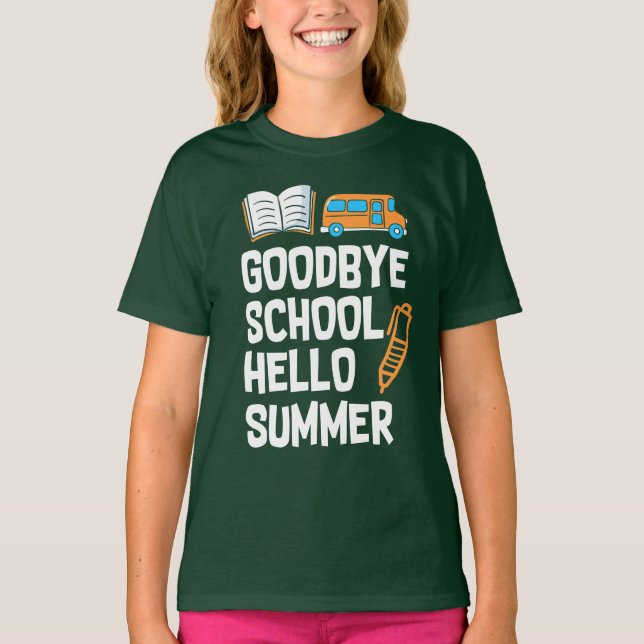 CAMISETA HELLOSUMER DE LA ESCUELA DE ADIÓS (Anverso)