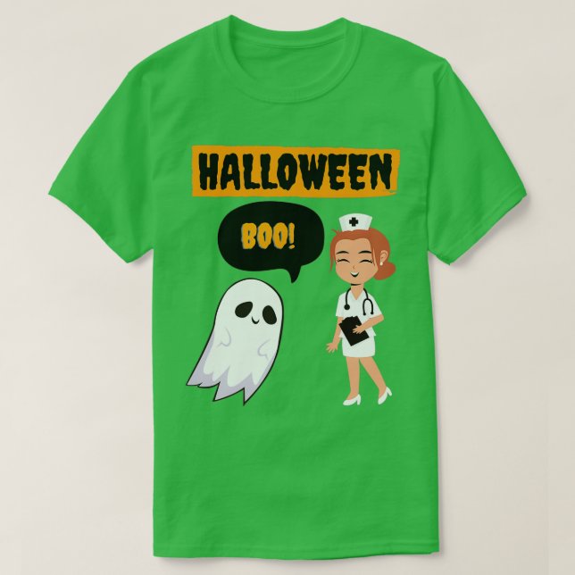 Camiseta helloween nurse (Diseño del anverso)
