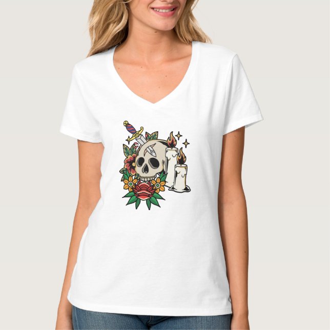 Camiseta Helloween Tattoo T-Shirt (Anverso)