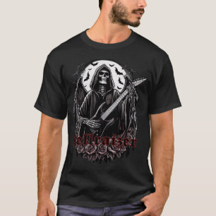 Camiseta HellRaizer Winged Reaper tocando guitarra con murc