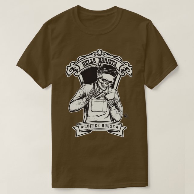 Camiseta Hells Barsita Coffee House (Diseño del anverso)