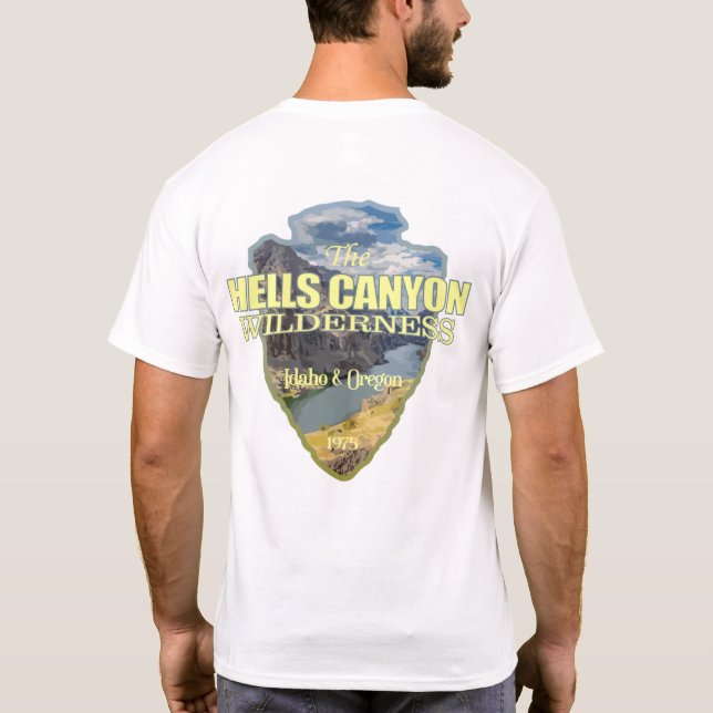Camiseta Hells Canyon WA (flecha) (Reverso)