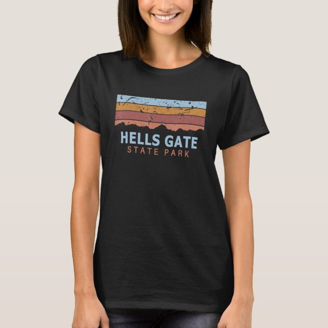 Camiseta Hells Gate State Park Idaho Retro Guay (Anverso)