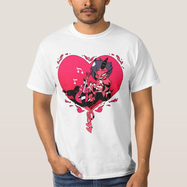 Camiseta Helluva Boss Moxxie y Millie (Anverso)
