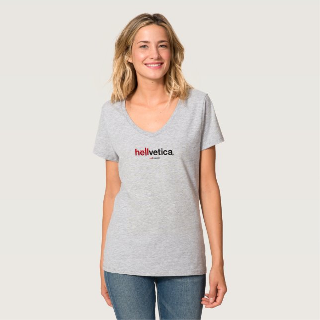 Camiseta hellvetica – Logotipo Horizontal (Anverso completo)