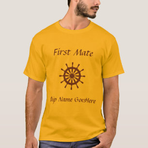 Camiseta - Helm, nombre del buque (marrón)