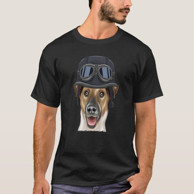 Camiseta Helmet Smooth Fox Terrier (Anverso)