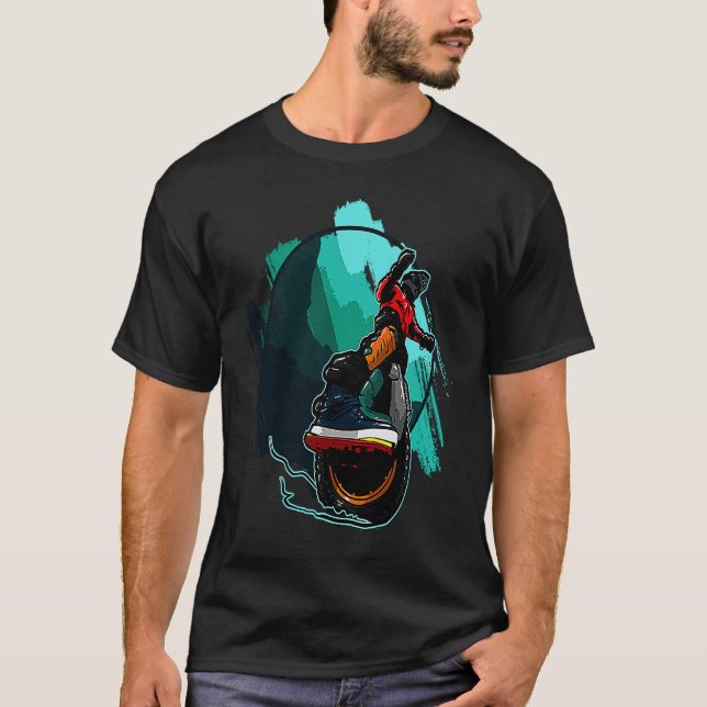 Camiseta Helmet Stuntman on Unicycle (Anverso)