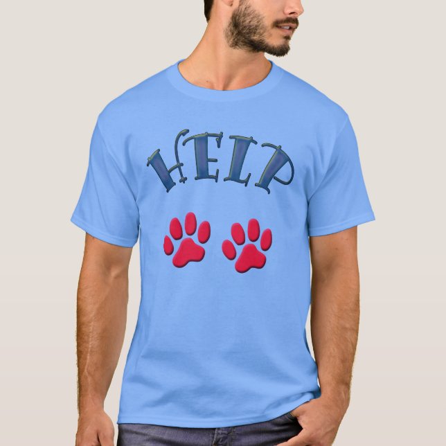 Camiseta HELP animals -. - (Anverso)