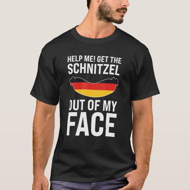Camiseta help me  get the schnitzel German Festival Beer (Anverso)