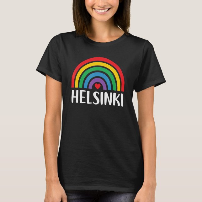 Camiseta Helsinki Finlandia para viajes de mujeres (Anverso)
