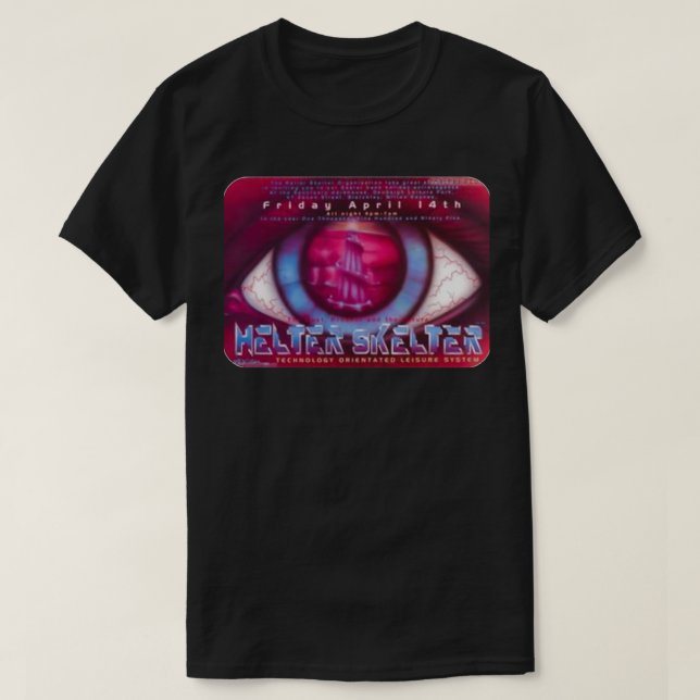 Camiseta Helterskelter 90 Rave Flyer (Diseño del anverso)