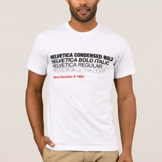 Camiseta Helvética de las variaciones de Neue