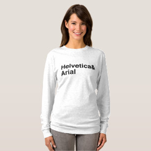 Camiseta Helvetica y Arial