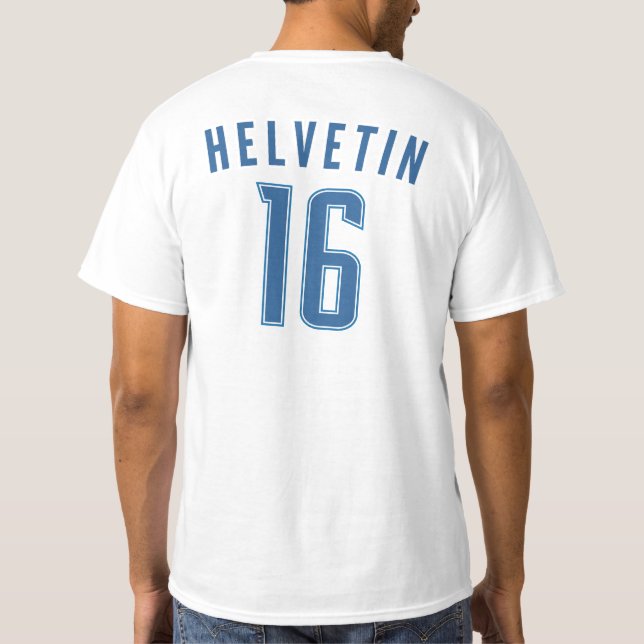 Camiseta Helvetin 16  (Reverso)