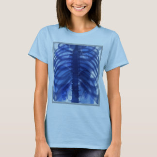 Camiseta Hembra azul de la radiografía