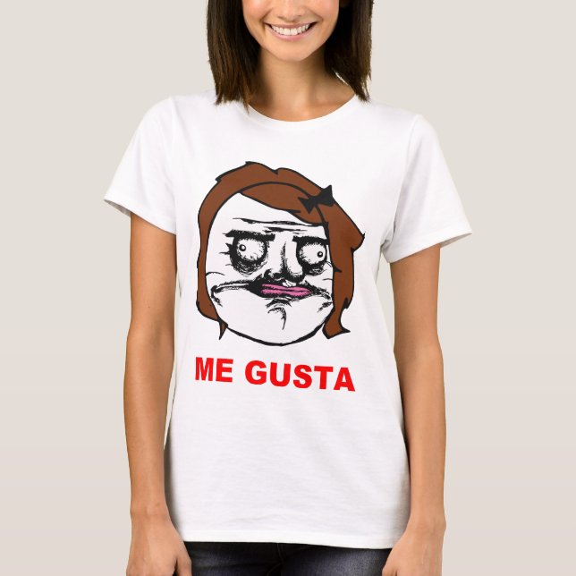 Camiseta Hembra de Brown yo cara cómica Meme de la rabia de (Anverso)