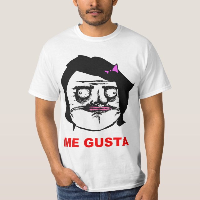 Camiseta Hembra negra yo cara cómica Meme de la rabia de (Anverso)
