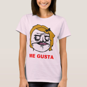Camiseta Hembra rubia yo cara cómica Meme de la rabia de