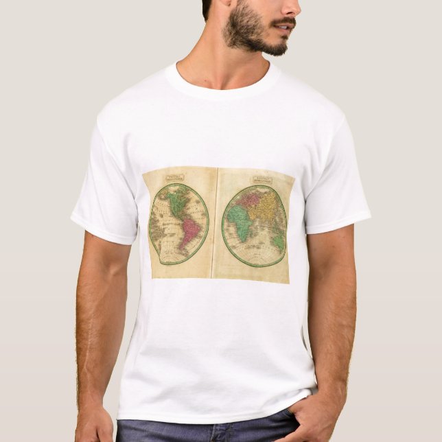 Camiseta Hemisferio de W, hemisferio de E (Anverso)