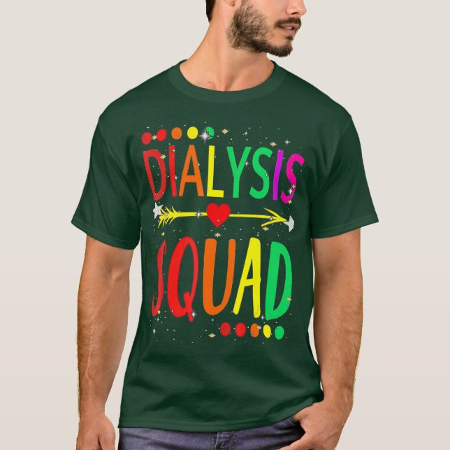 Camiseta Hemodiálisis Diálisis cuádruple Conciencia (Anverso)
