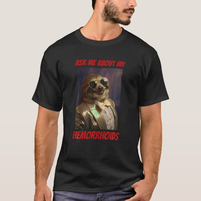 Camiseta Hemorroides divertidos y desquiciados Em inapropia (Anverso)